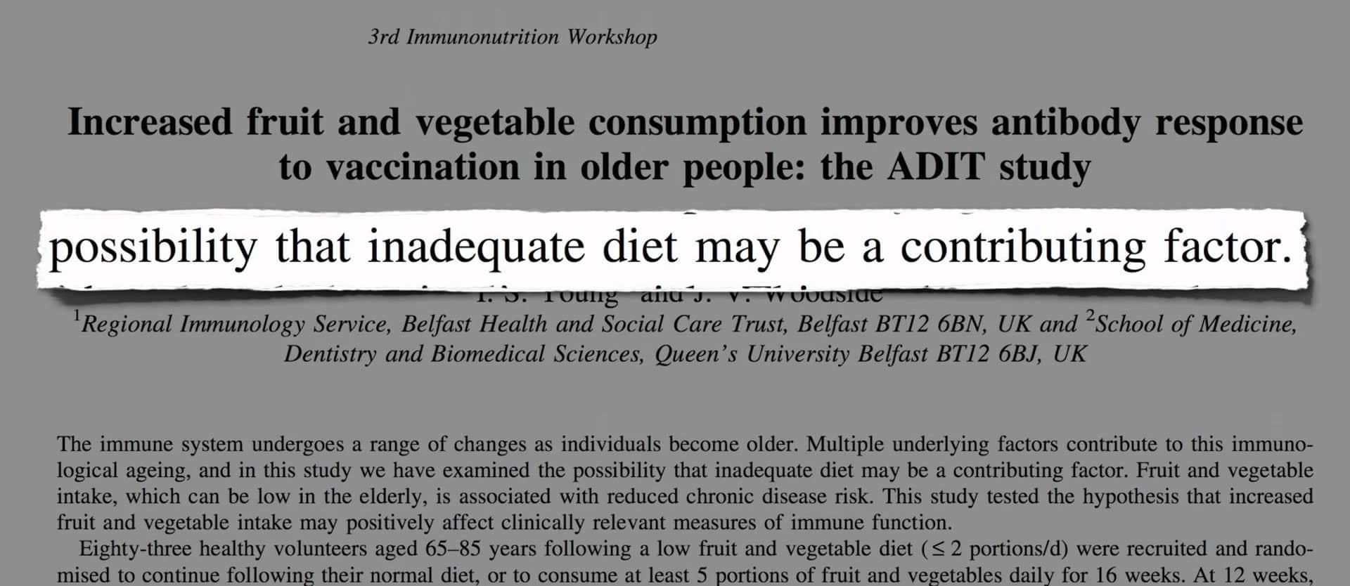 Boosting Immunity Through Diet